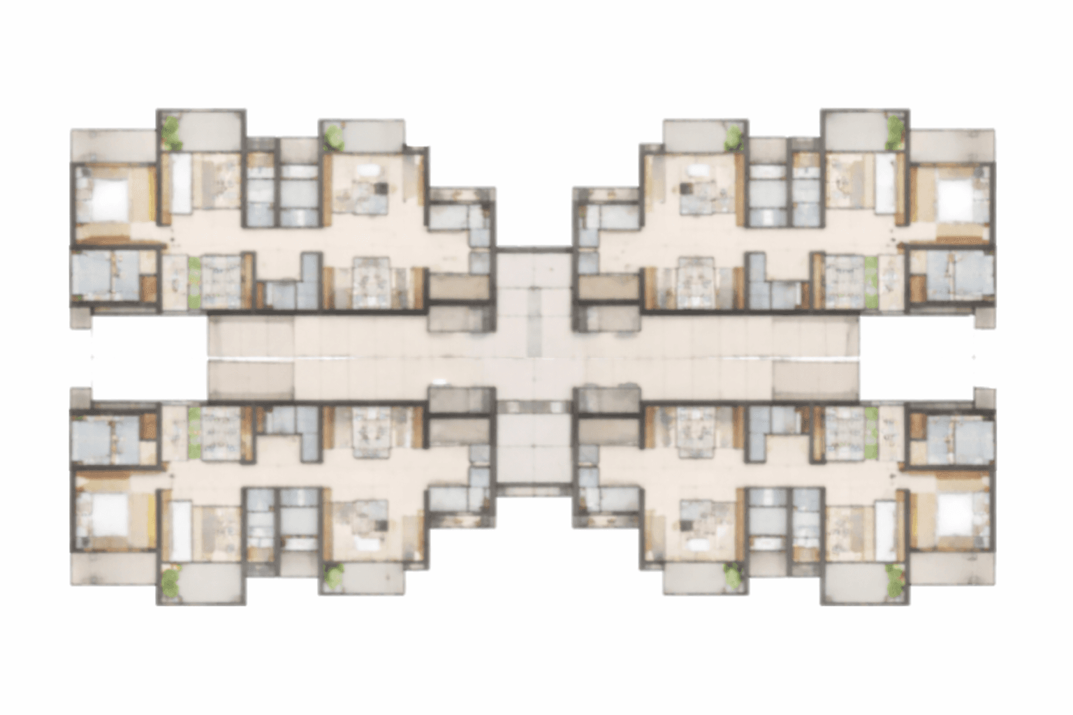 Mesacon Sagar Darshan unit plan layout
